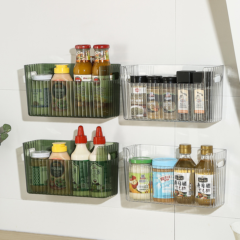 Commercial Kitchen Shed - Selbstklebende Kühlschrank-Aufbewahrungsbox Große Kapazität Küchenorganizer Multifunktionaler