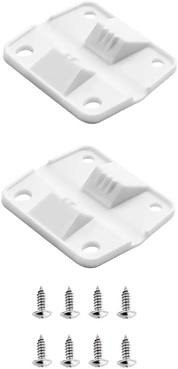 Commercial Chest Freezer - 2 Stück weiße Kunststoff-Kühler-Scharniere, Ersatz-Eisbox-Scharniere mit