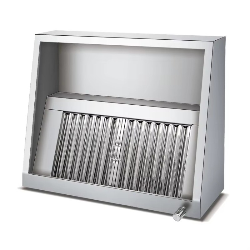 Commercial Exhaust Hood - Gewerbliche Edelstahl-Küchenabzugshaube Maßgefertigt 21m/min Elektrisch