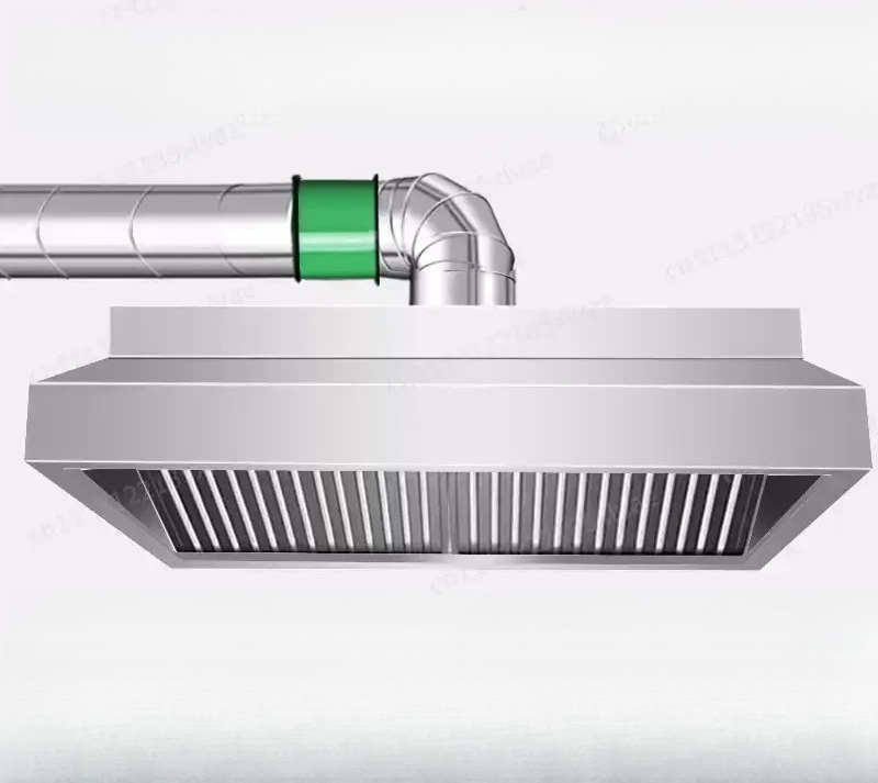 Commercial Exhaust Hood - Verstärkte Edelstahl-Dunstabzugshaube, Leistungsstarke Gewerbliche Abzugshaube für