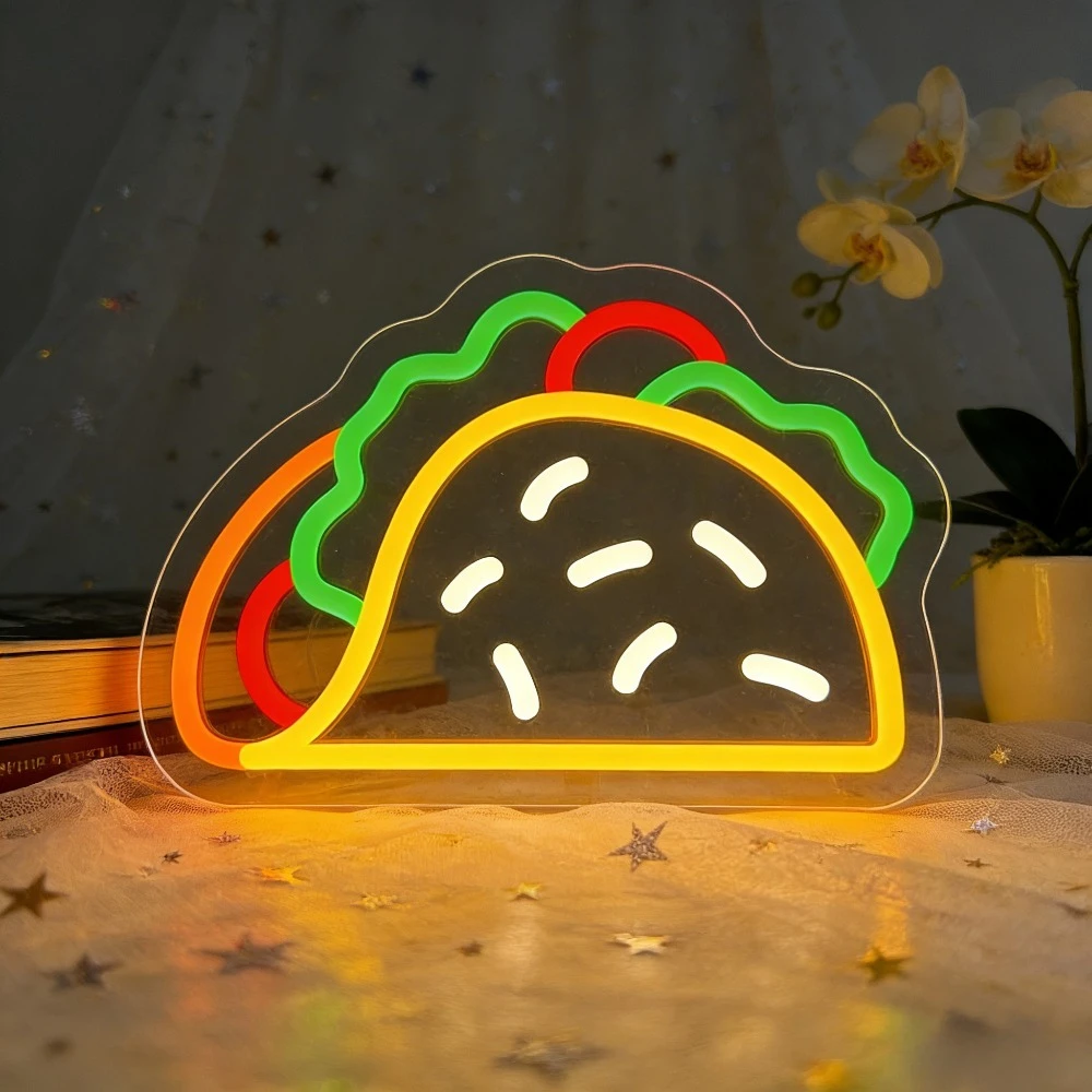 Commercial Kitchen Store - Taco Neonschild LED USB Dimmbar Lustige