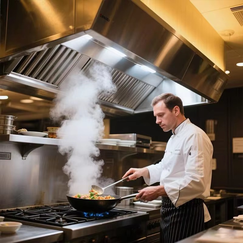 Commercial Kitchen Vent Hood Cleaning - Leicht zu Reinigende Gewerbliche Edelstahl-ISO-Dunstabzugshaube für