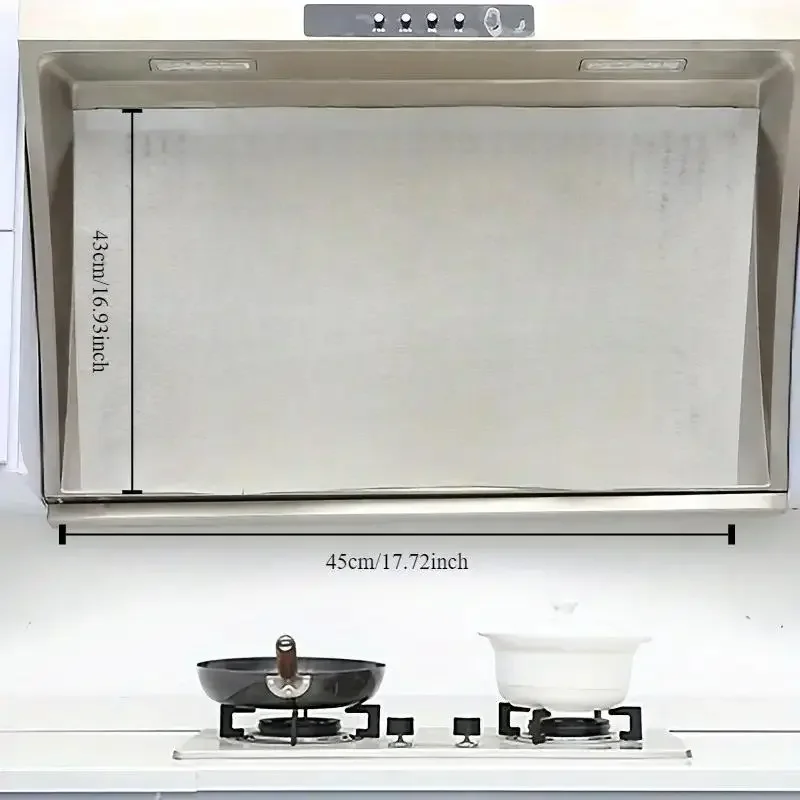 Commercial Kitchen Vent Hood - 12 Stück Hochleistungs-Dunstabzugshaubenfilter - Ölabsorbierende Netzabdeckungen