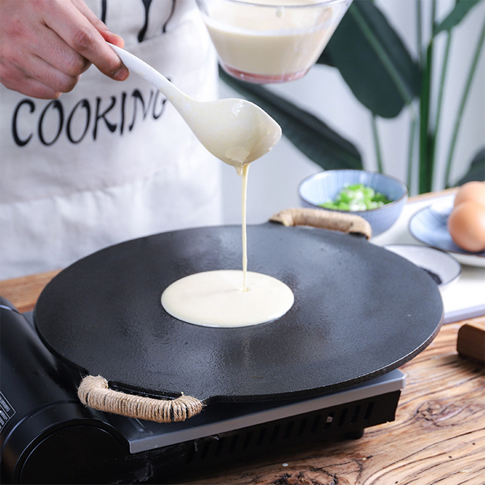 Crepe Maker Griddle - 10,2/11/11,8/12,6/13,4 Zoll BBQ Bratpfanne Beschichtung Bratpfanne