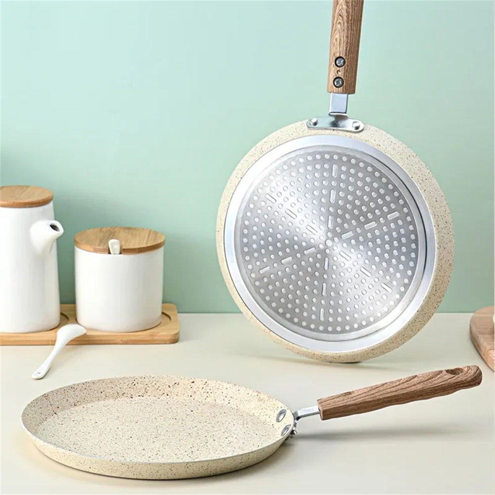 Crepe Maker Griddle - Bratpfanne, antihaftbeschichtet, Pfannkuchen-Crêpe-Pfanne, Mini-Induktionspfanne für Crêpes