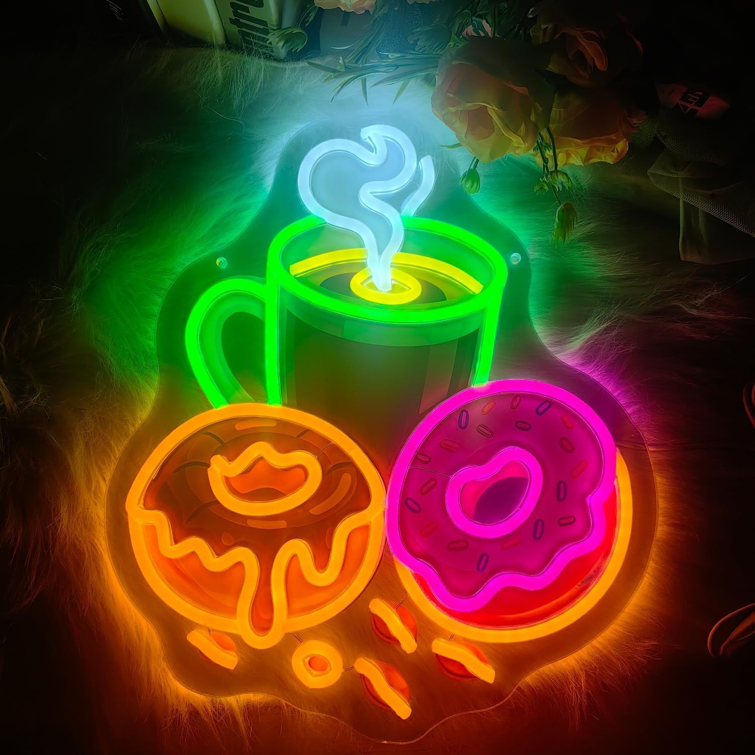 Donuts LED-Neonschild USB-betr – Commercial Kitchen Store Bewertung und Preis