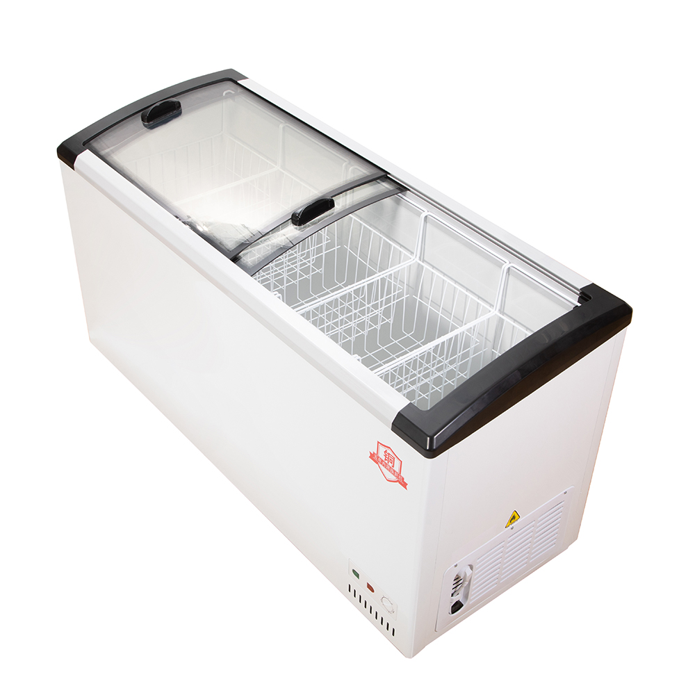 CE-Zertifizierte Gebogene Glas – Commercial Chest Freezer Bewertung und Preis