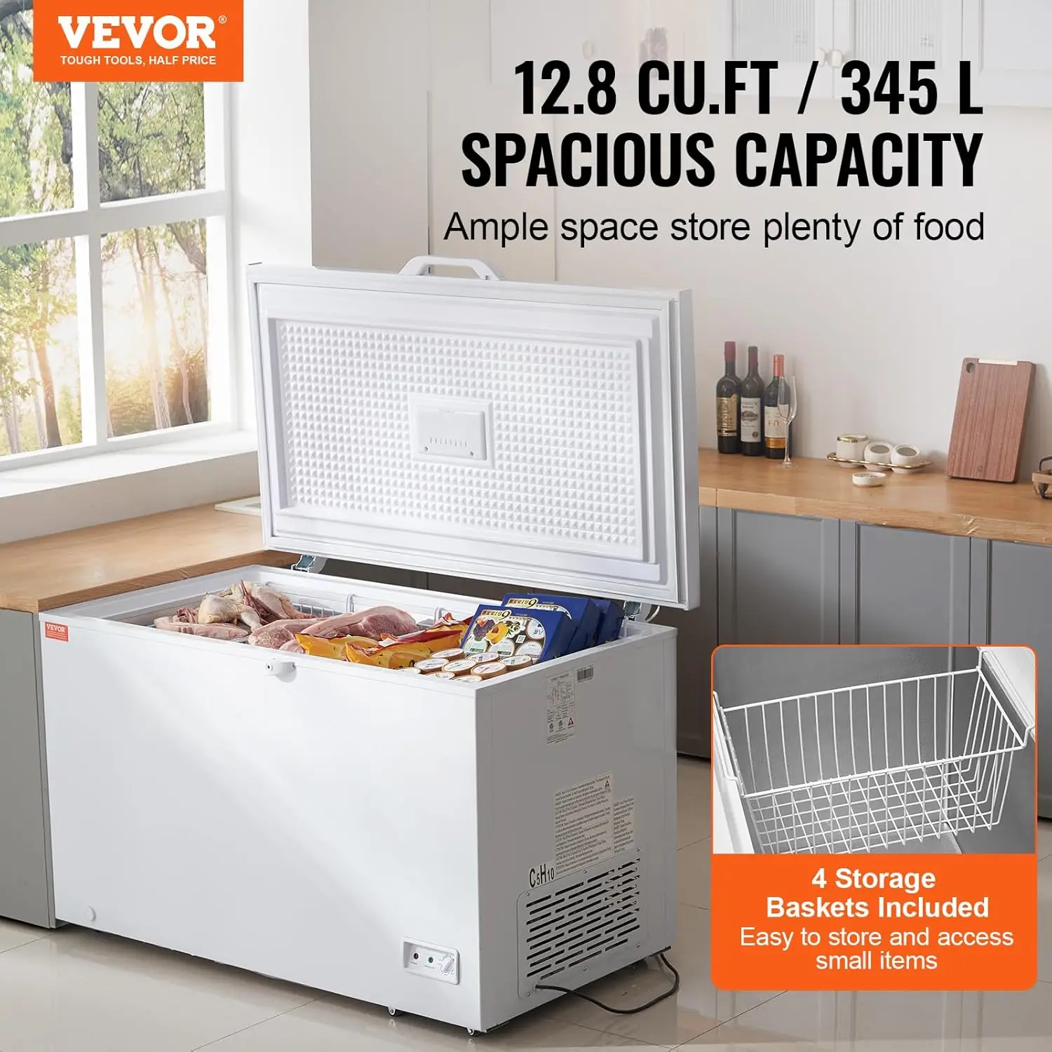 Gefriertruhe, 12,8 Cu.ft / 345 – Commercial Chest Freezer Bewertung und Preis