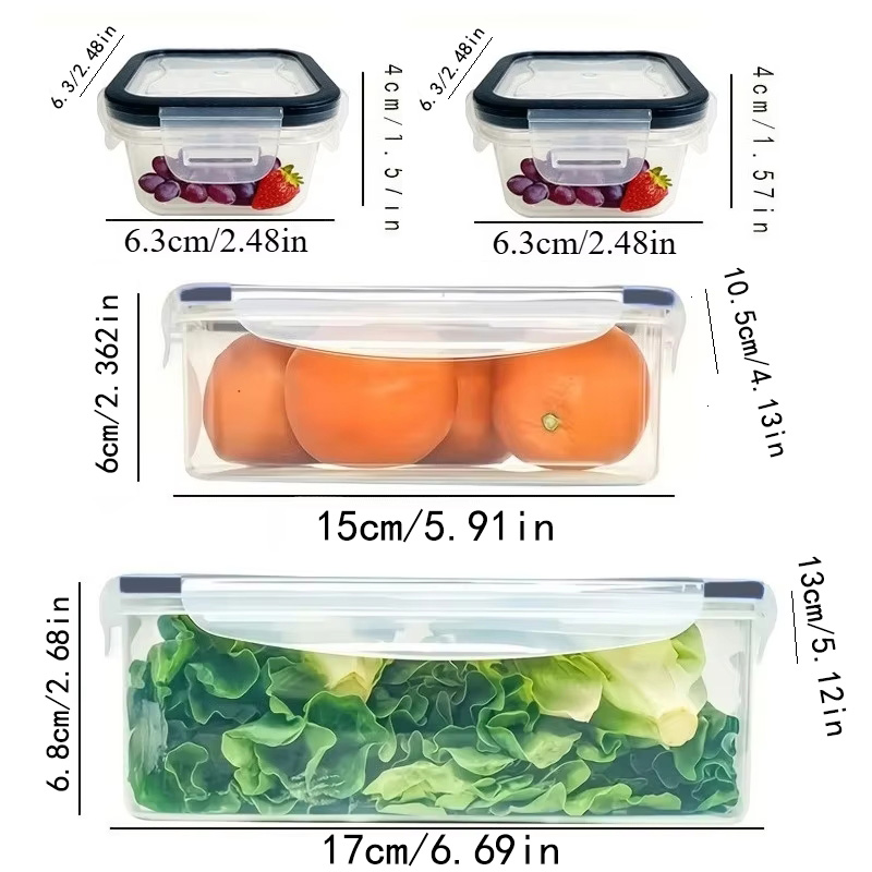 8-teiliges Set mit 4 Behältern – Commercial Kitchen Shed Bewertung und Preis