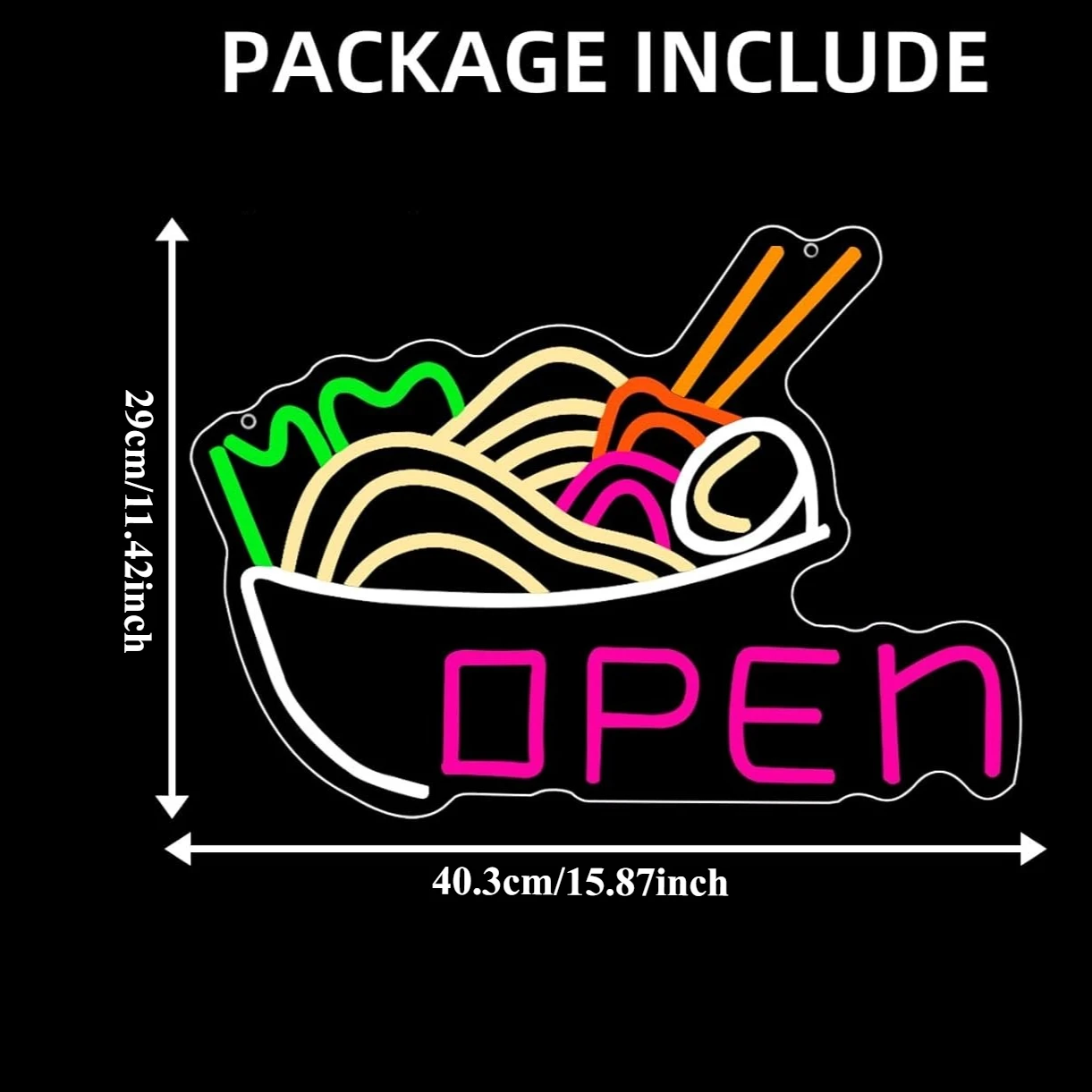 Ramen-Schüssel Neonlicht LED-N – Commercial Kitchen Store Bewertung und Preis