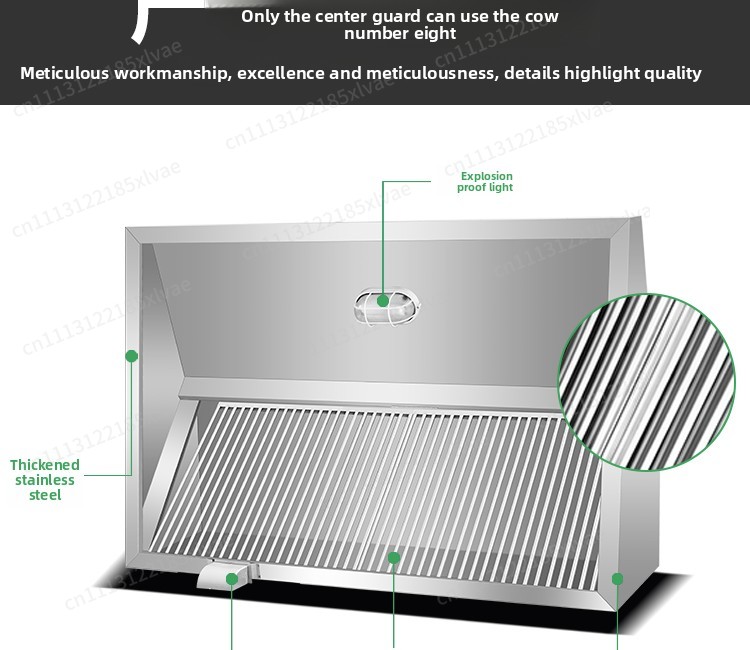 Verstärkte Edelstahl-Dunstabzu – Commercial Exhaust Hood Bewertung und Preis