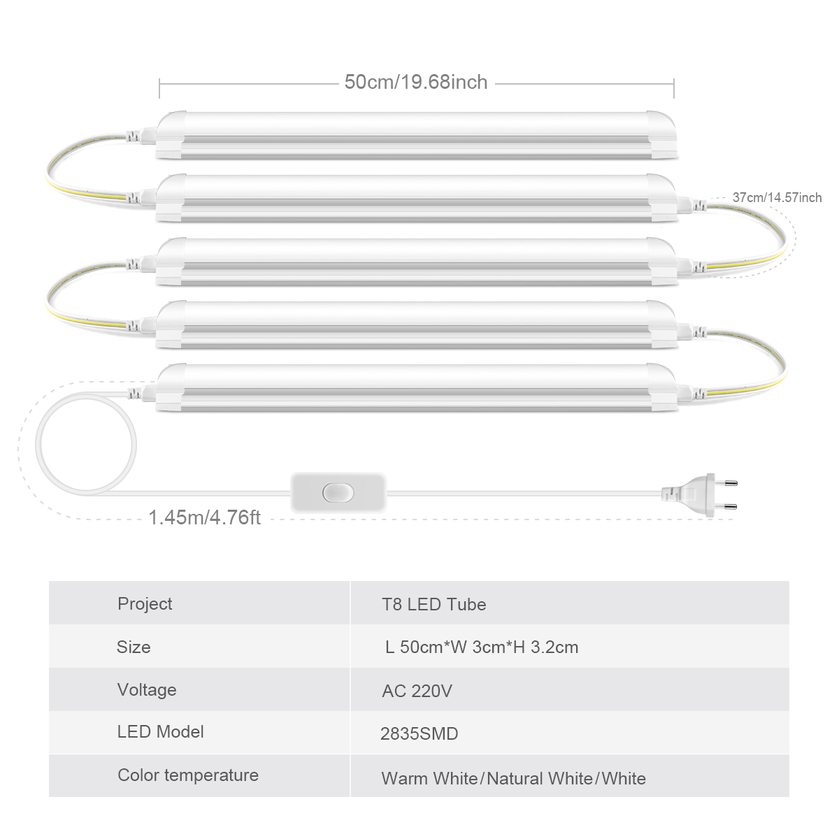 AC220V EU-Stecker T8 LED-Röhre – Commercial Kitchen Ceiling Bewertung und Preis