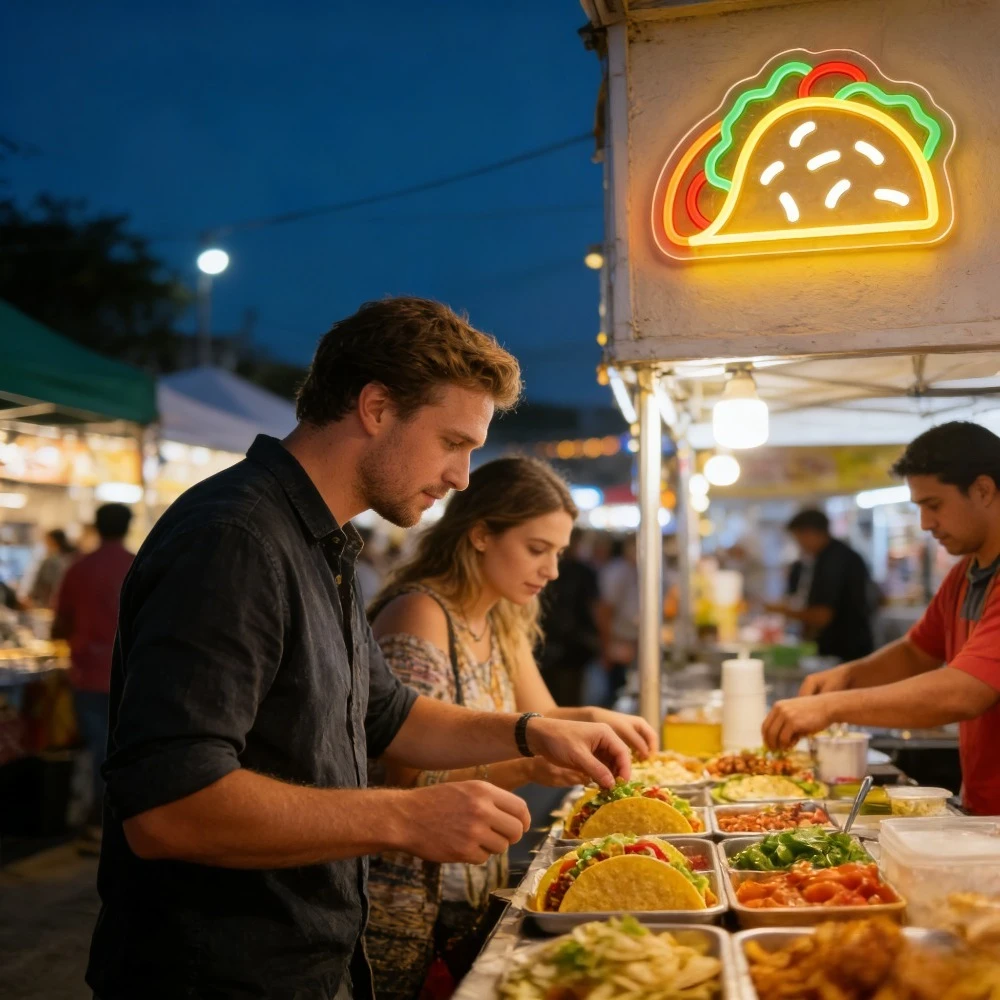Taco Neonschild LED USB Dimmba – Commercial Kitchen Store Bewertung und Preis