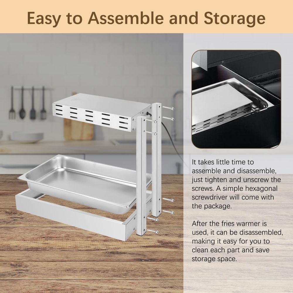 Pommes-Frites-Wärmer, kommerzi – Commercial Kitchen Lights Bewertung und Preis