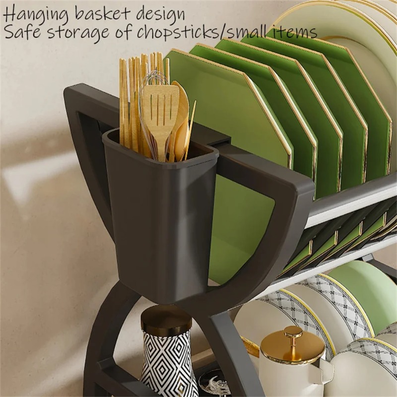 2-stufiger Geschirr-Abtropfstä – Commercial Kitchen Shelving Bewertung und Preis